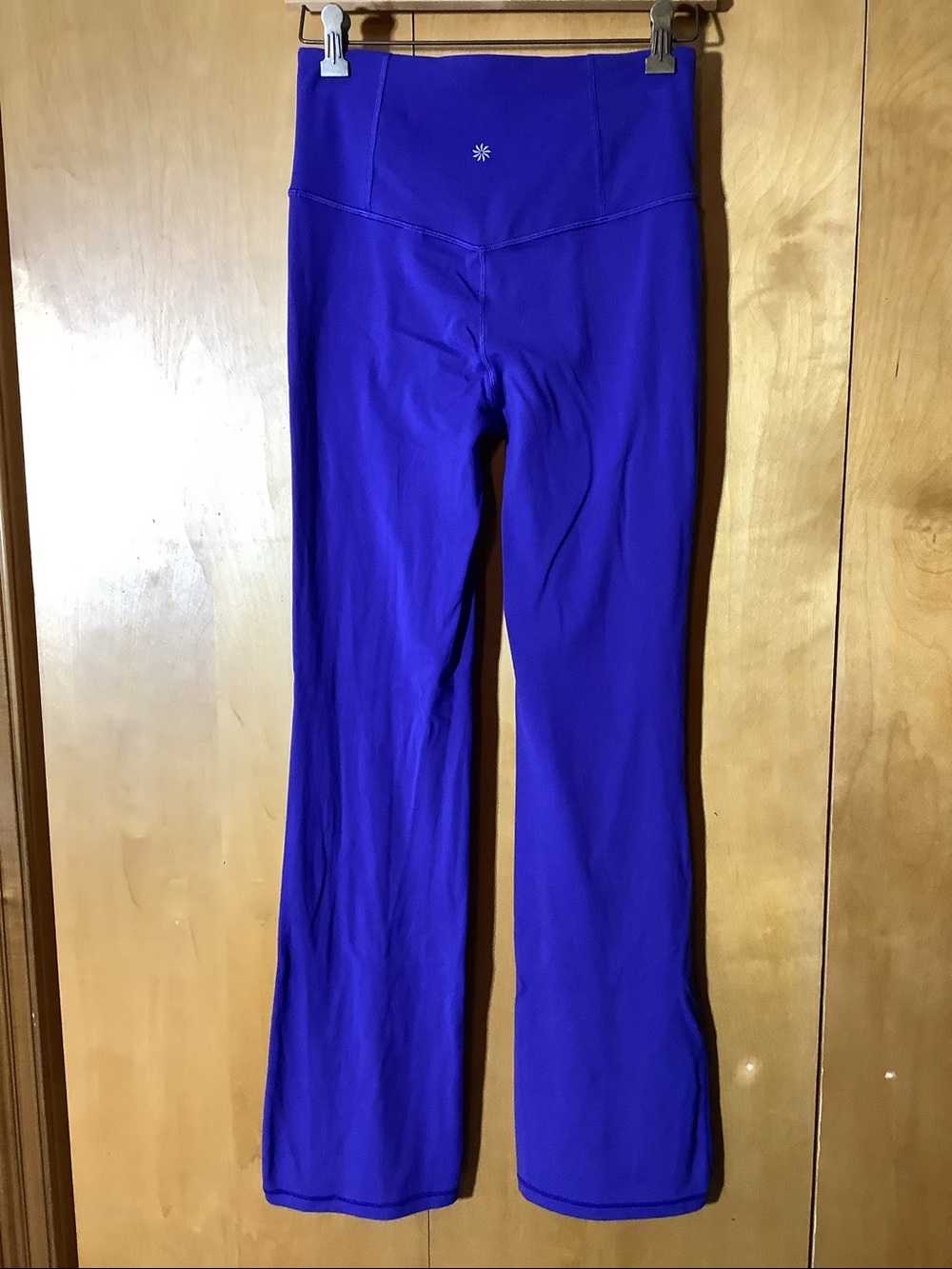 Athleta bluish-purple Elation Split Flare pant, size small - Picture 3 of 5